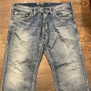 Silver mens jean Zac straight 38x34